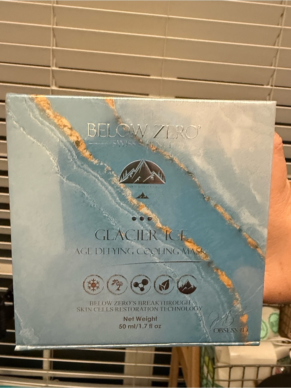 Glacier Ice Cooling Mask - Blue